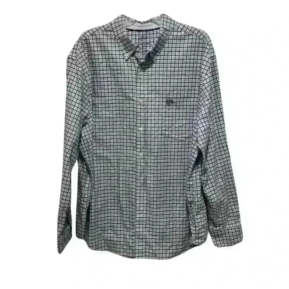 Men’s Chaps Blue Plaid Long Sleeve Button Down Shirt - Size 2XB - Picture 2 of 11